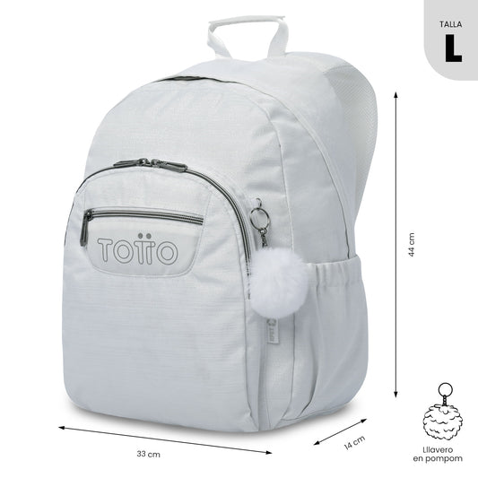 Morral Juvenil Porta PC 14" Acuarela Neo Blanco