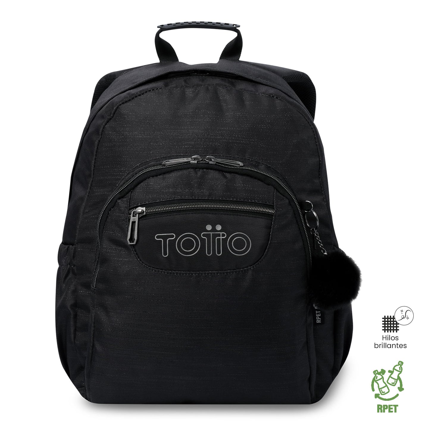 Morral Juvenil Porta PC 14" Acuarela Neo Negro