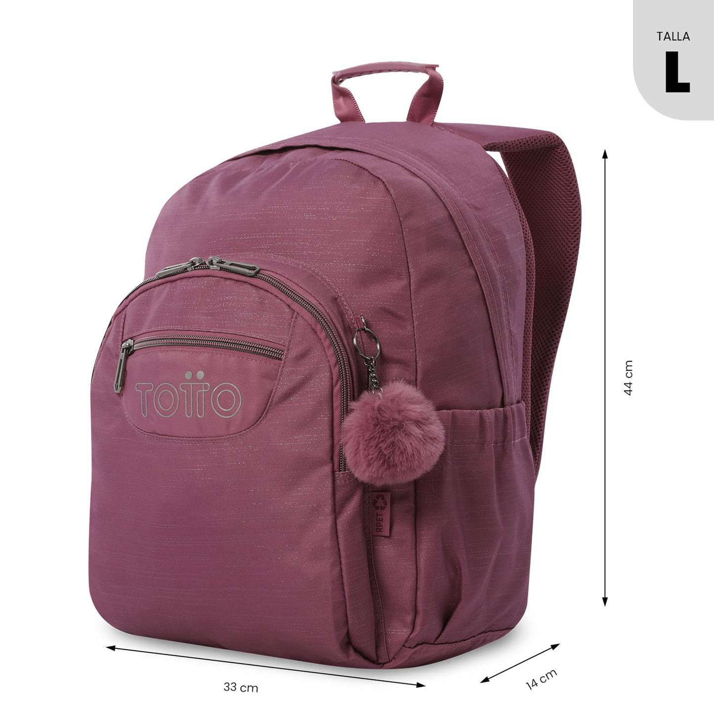 Morral Juvenil Porta PC 14" Acuarela Neo Rosado Rose