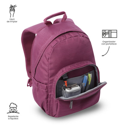 Mochila infantil pequena Tempera Neo rosa-clara