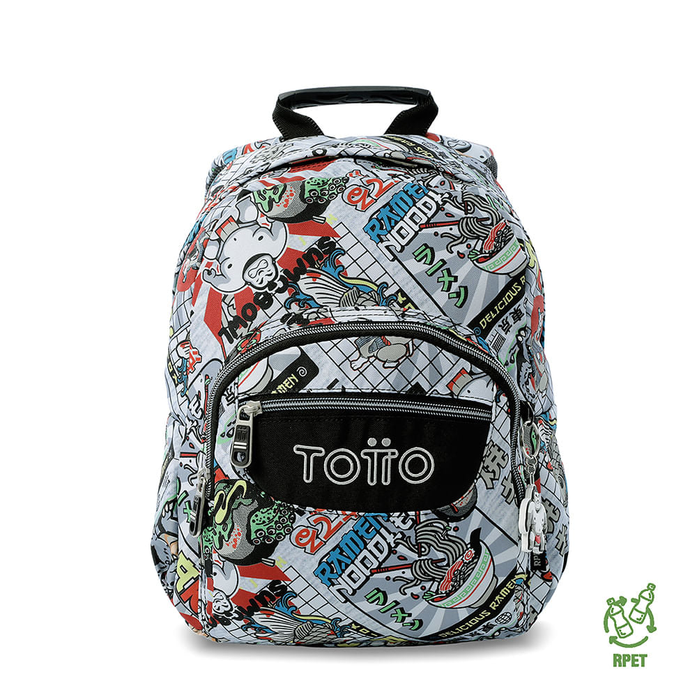 Mochila infantil pequena cinza-escura