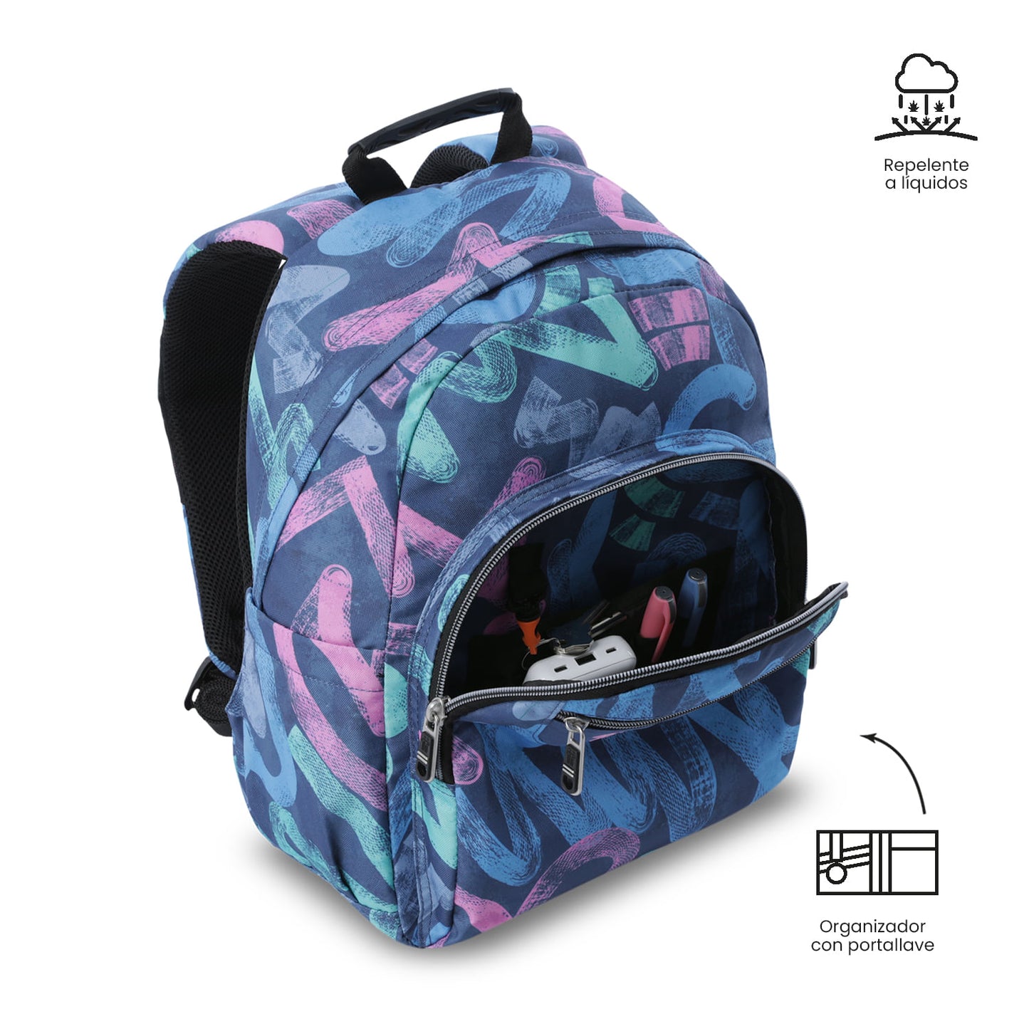 Morral Juvenil Porta PC 13" Gommas Azul