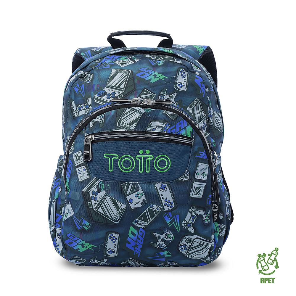 Morral Juvenil Porta PC 13" Gommas Azul