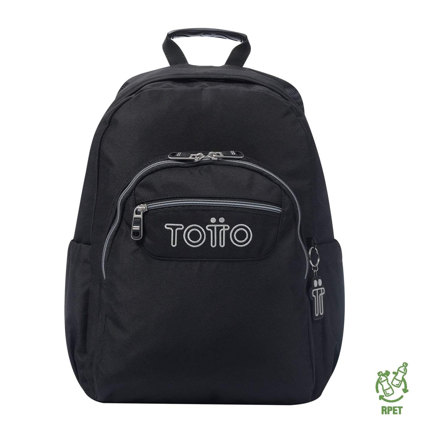 Morral Juvenil Porta PC 14" Acuareles Negro