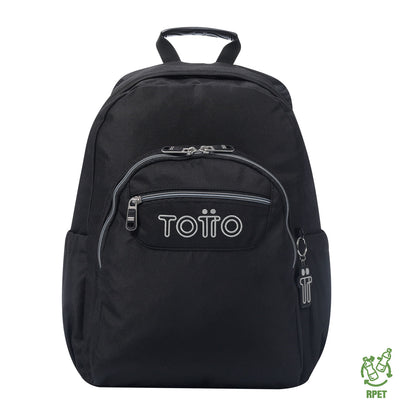 Morral Juvenil Porta PC 14" Acuareles Negro
