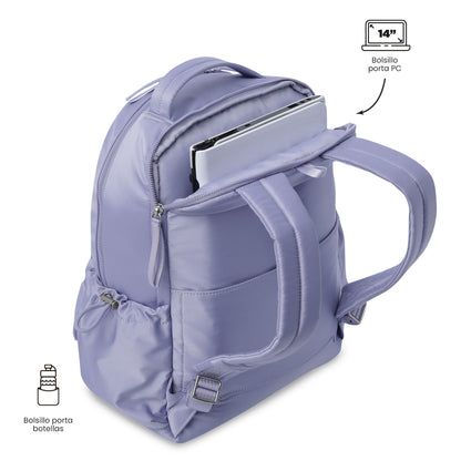 Morral Universitario Porta PC 14" Estambul Morado Mujer