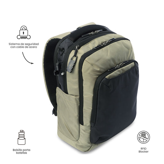 Morral Ejecutivo Porta PC 16" Gtx 2.0 Beige Hombre