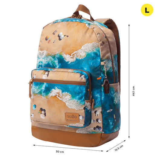 Morral Universitario Porta PC 14" Tocax Verde Hombre