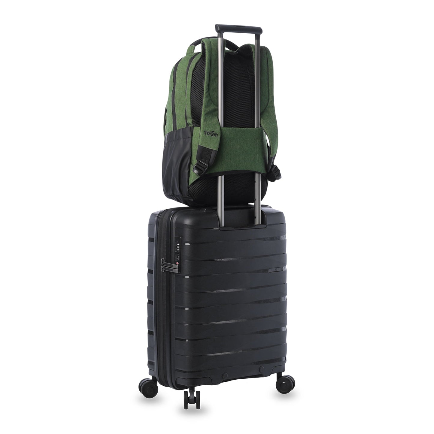 Mochila executiva para laptop de 14", Deleg 2.0, verde, masculina.