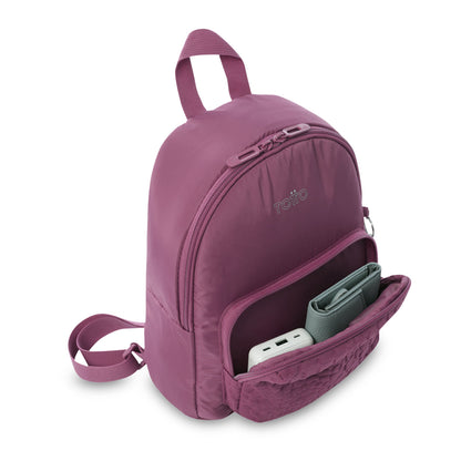 Mochila pequena Baltra para mulheres, rosa claro