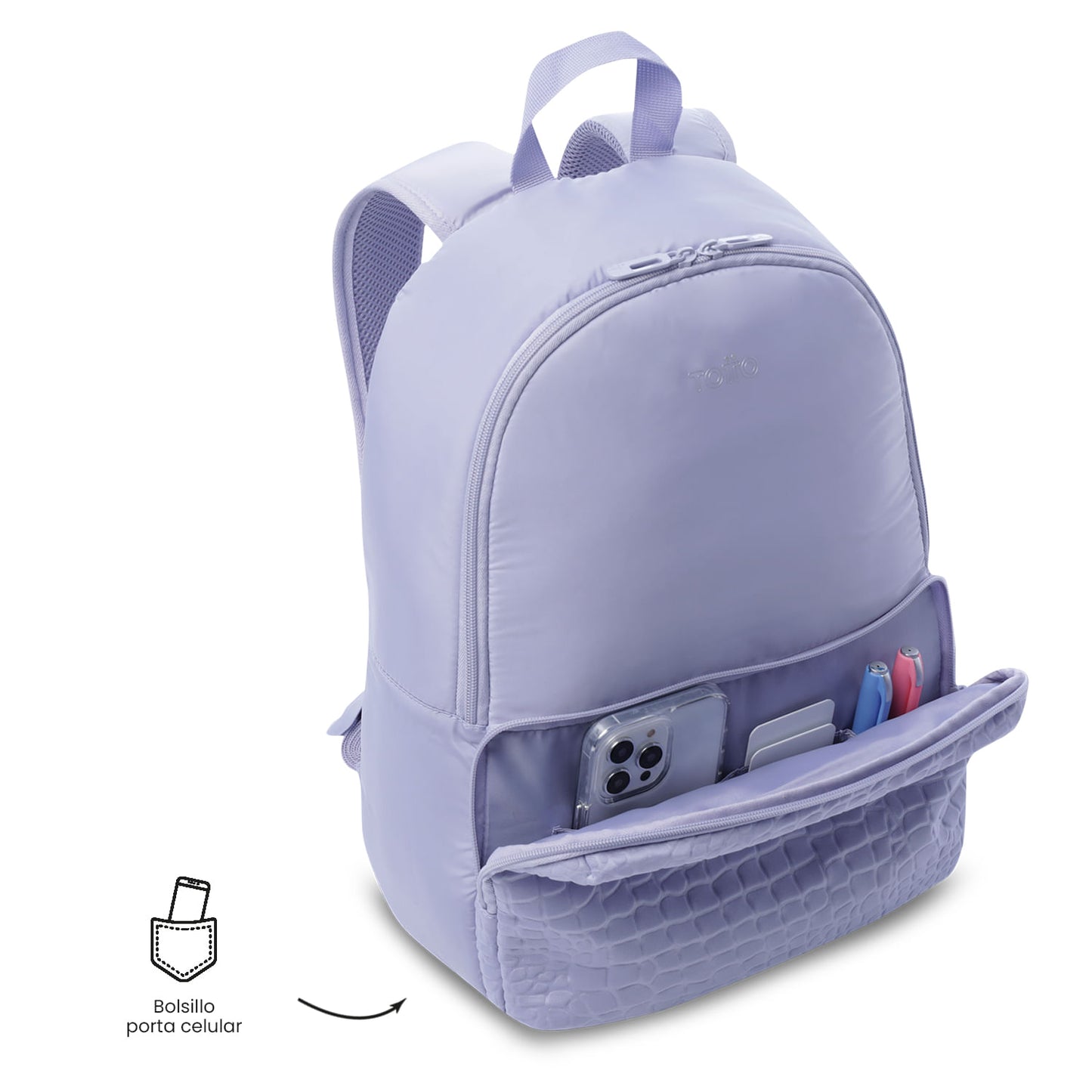 Mochila da Universidade Palencia, Bolsa para Computador de 13", Roxa, Feminina