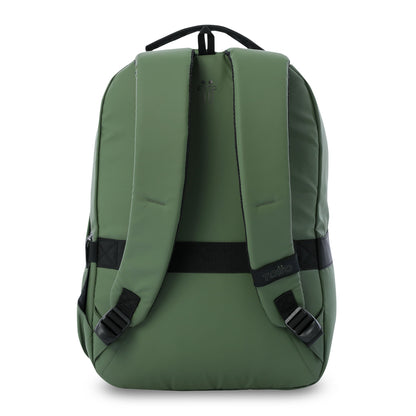 Mochila executiva Wivetto 2.0 para laptop de 16", verde, masculina.
