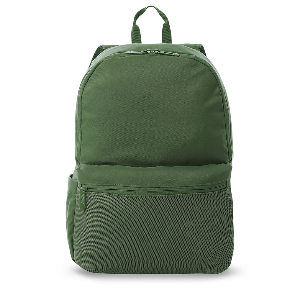 Mochila universitária masculina Dragonar 2.0 verde com estojo para PC de 13".