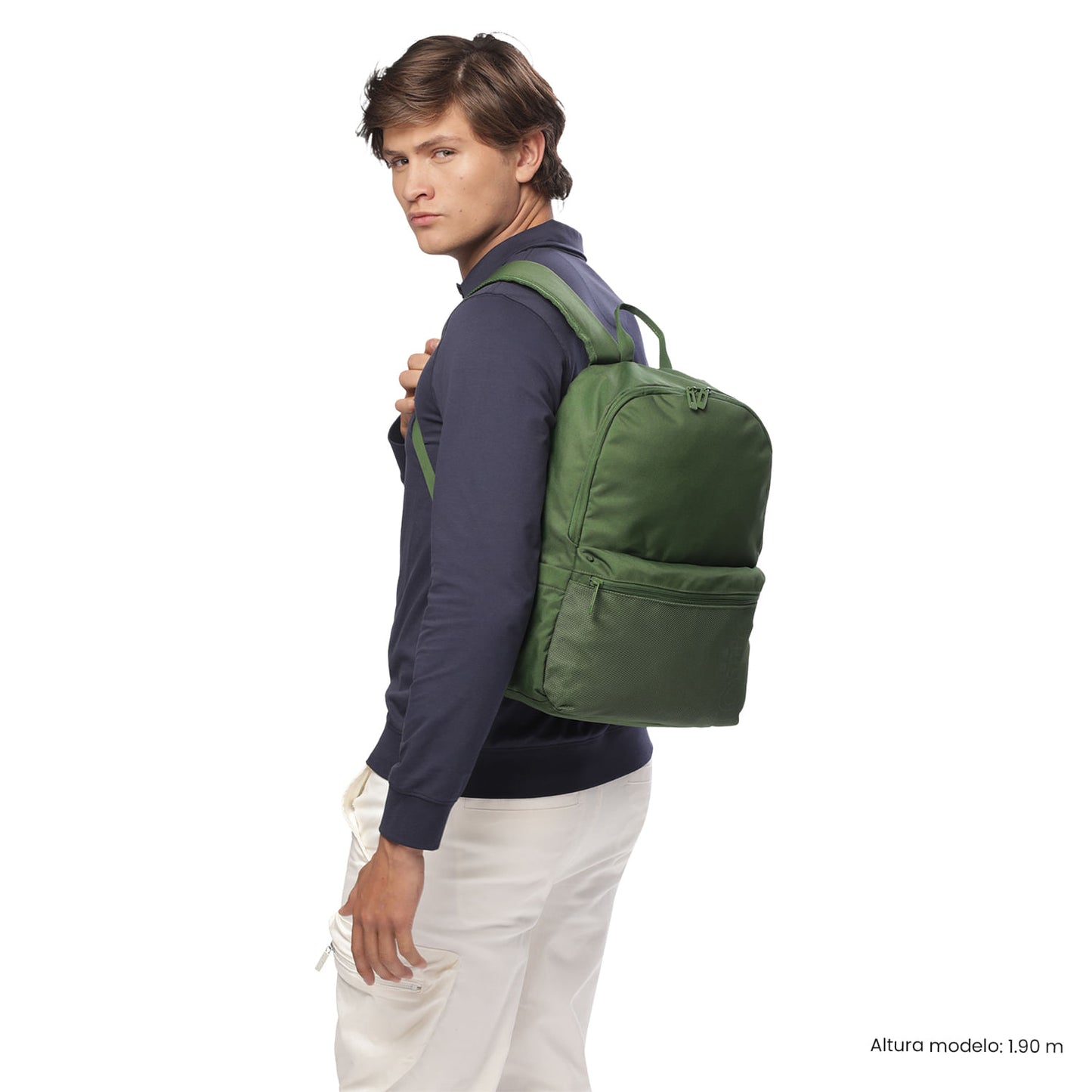 Mochila universitária masculina Dragonar 2.0 verde com estojo para PC de 13".