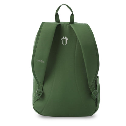 Mochila universitária masculina Dragonar 2.0 verde com estojo para PC de 13".