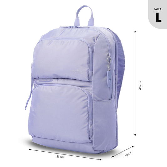 Morral Universitario Porta PC 14" Cloud Morado Mujer
