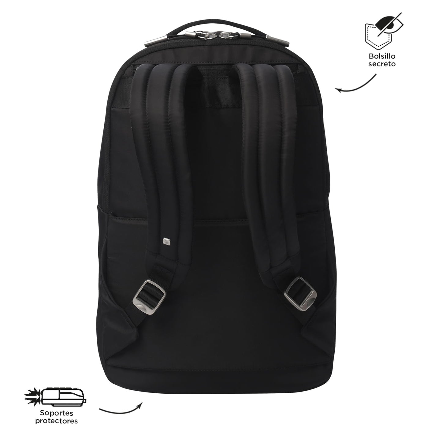 Morral Ejecutivo Porta PC16" Roxanne Negro Mujer