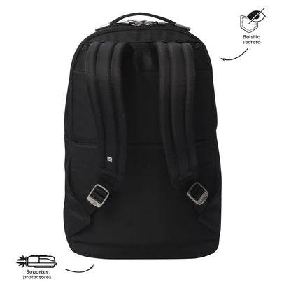 Morral Ejecutivo Porta PC16" Roxanne Negro Mujer
