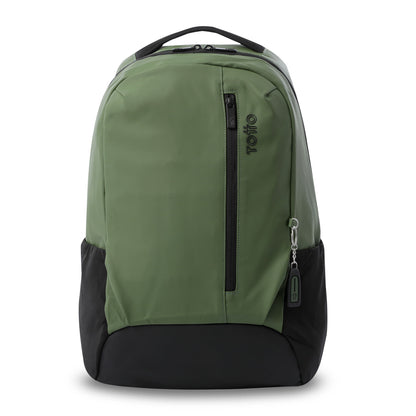 Mochila para laptop Detroit Green masculina de 16 polegadas