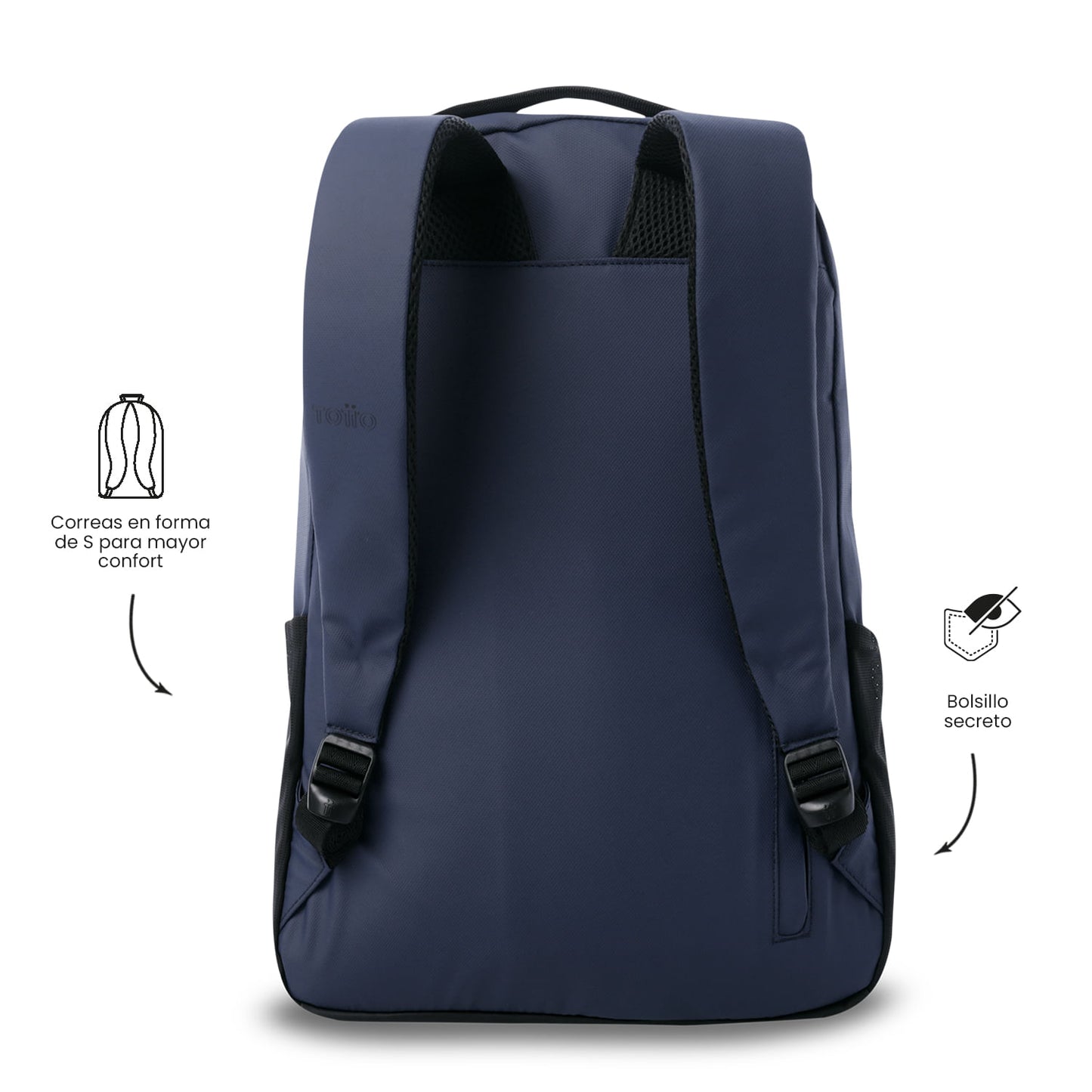 Mochila para laptop Detroit Blue masculina de 16 polegadas