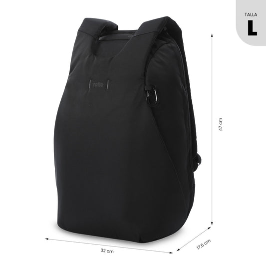 Morral Antirrobo Porta PC 16" Twill Negro Hombre