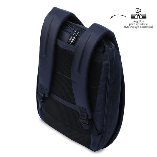 Morral Antirrobo Porta PC 16" Twill Azul Hombre