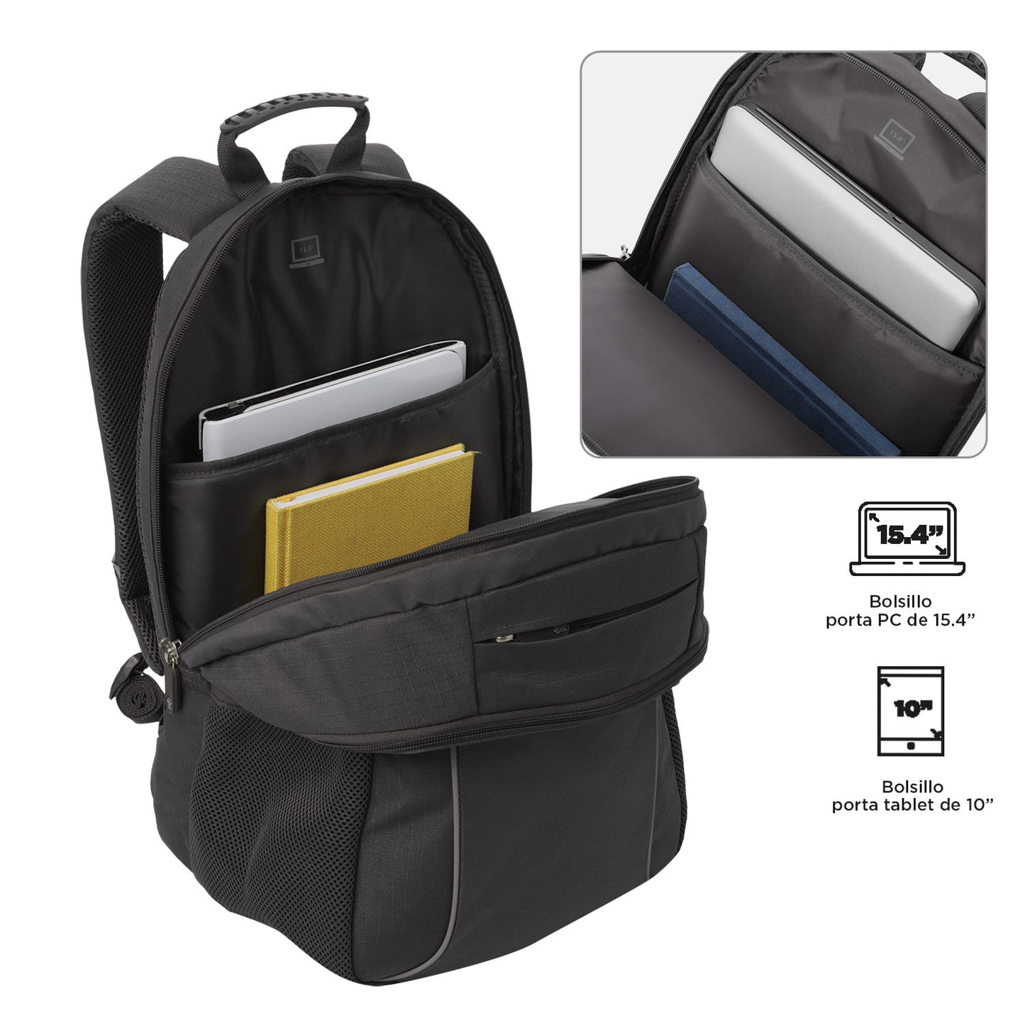 Morral Universitario Porta PC 15.4" Cambri 2.0 Gris Unisex