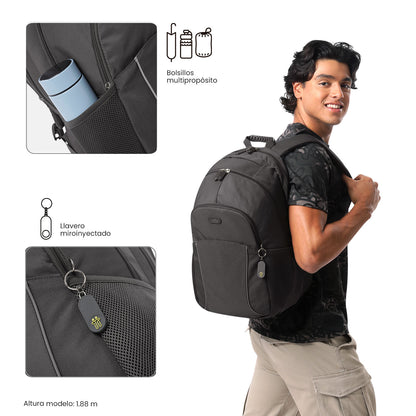 Morral Universitario Porta PC 15.4" Cambri 2.0 Gris Unisex