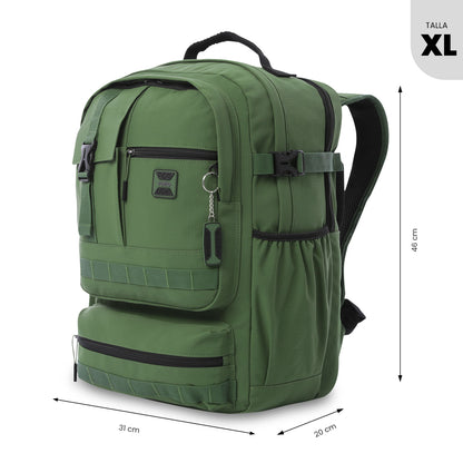 Morral Universitario Porta PC 15.4" Spa Verde Hombre