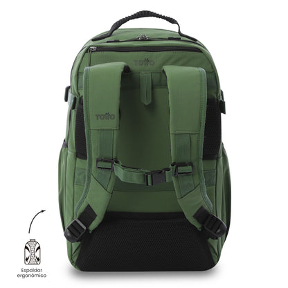 Morral Universitario Porta PC 15.4" Spa Verde Hombre