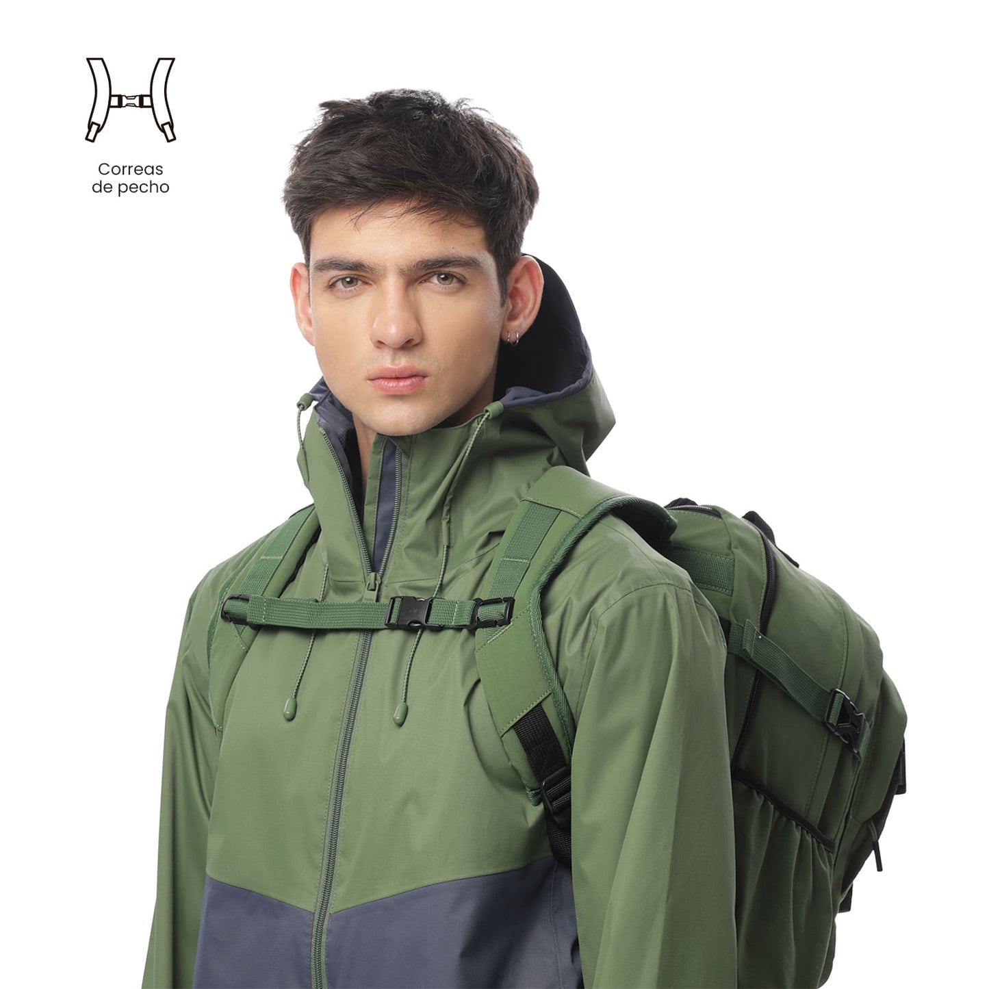 Morral Universitario Porta PC 15.4" Spa Verde Hombre