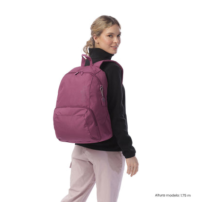 Mochila universitária Ometto Pink Rose para mulheres
