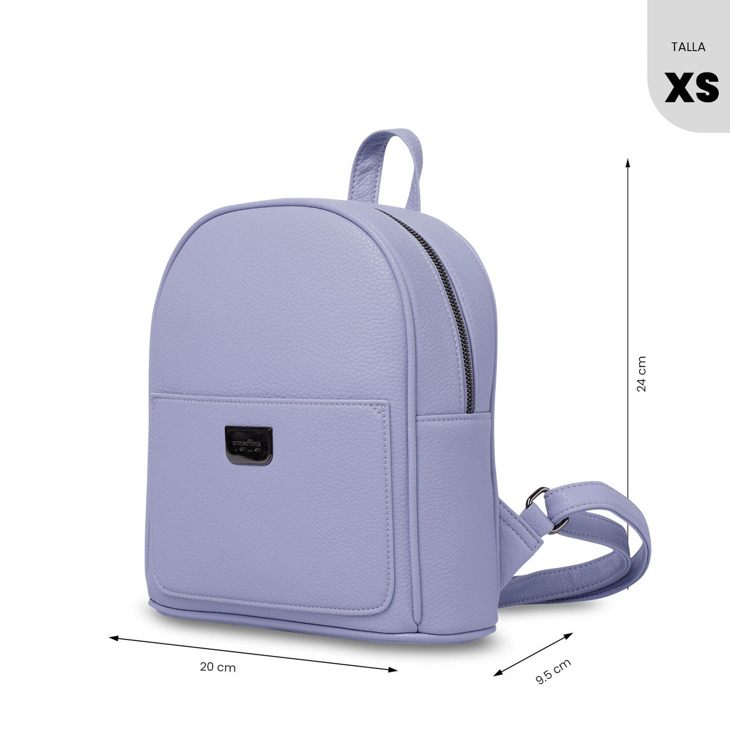 Mochila pequena feminina roxa lisa