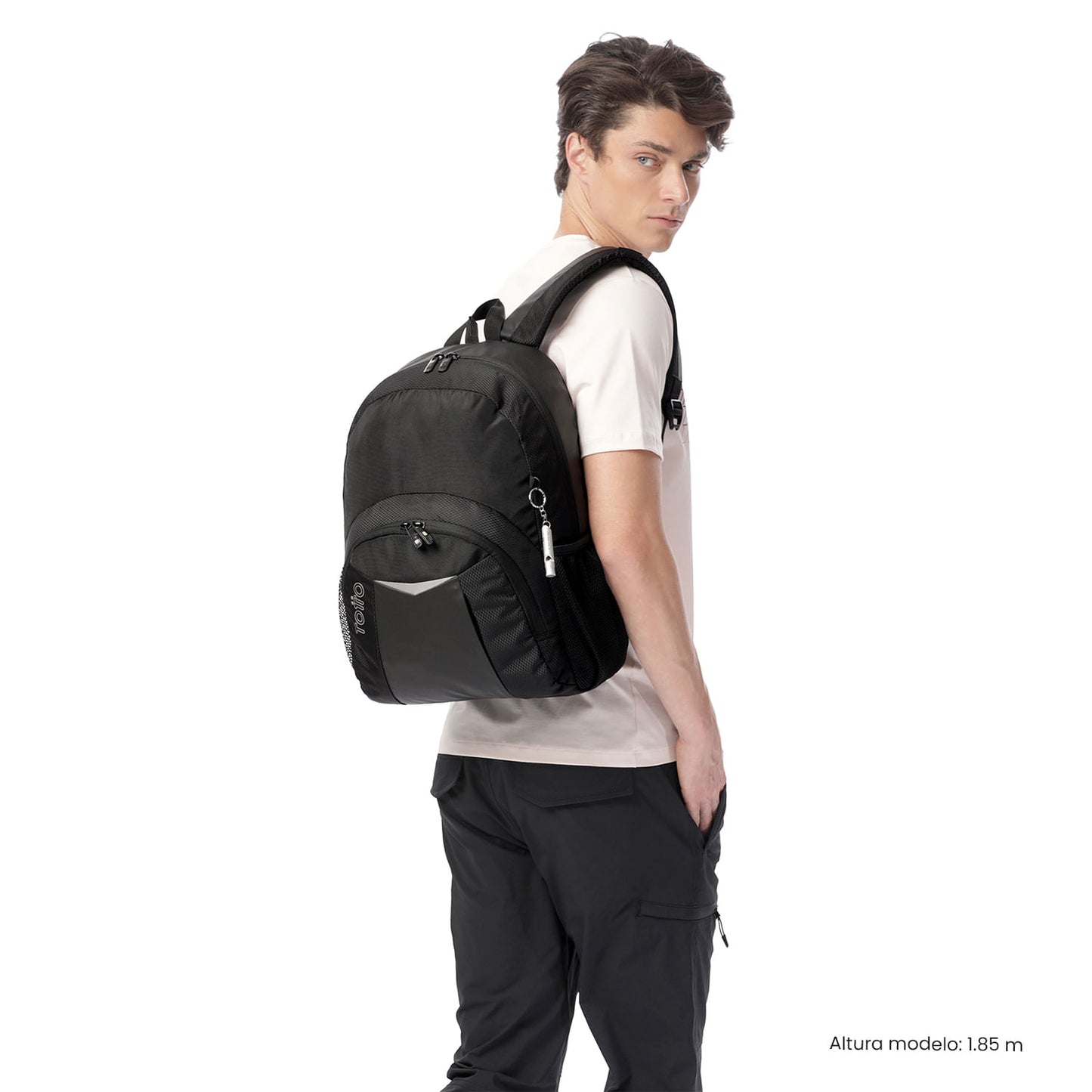 Morral Universitario Teck 3.0 Porta PC 13" Negro Hombre