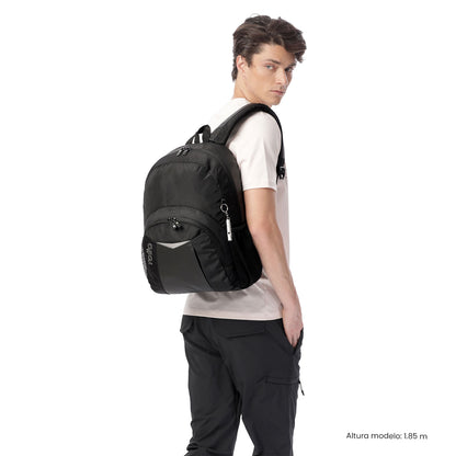 Morral Universitario Teck 3.0 Porta PC 13" Negro Hombre