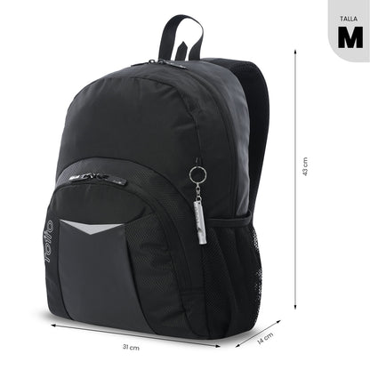 Morral Universitario Teck 3.0 Porta PC 13" Negro Hombre