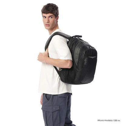Morral Universitario Teck 3.0 Porta PC 15.4" Negro Hombre
