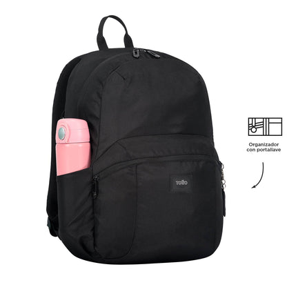 Morral Universitario Porta PC 14" Trik Mediano Negro
