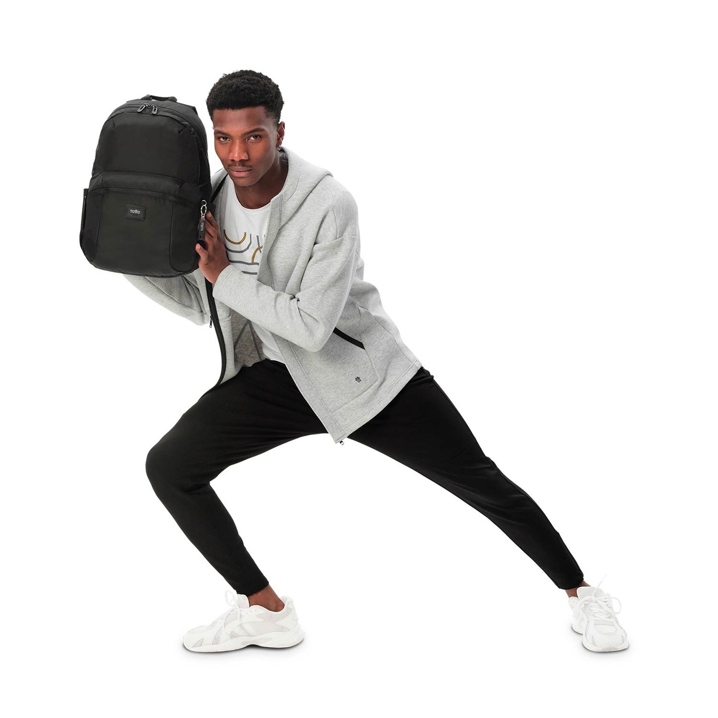 Morral Universitario Porta PC 14" Trik Mediano Negro