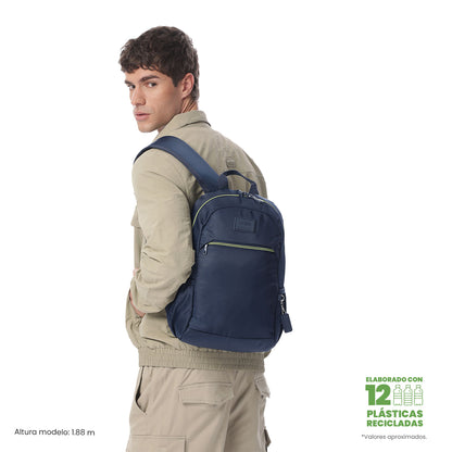 Mochila masculina Tracer para laptop de 13 polegadas, azul.