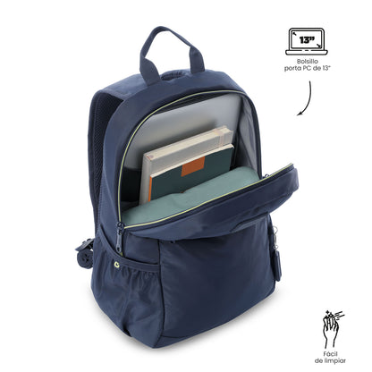 Mochila masculina Tracer para laptop de 13 polegadas, azul.