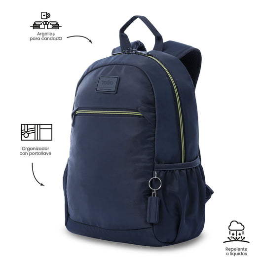 Mochila masculina Tracer para laptop de 13 polegadas, azul.