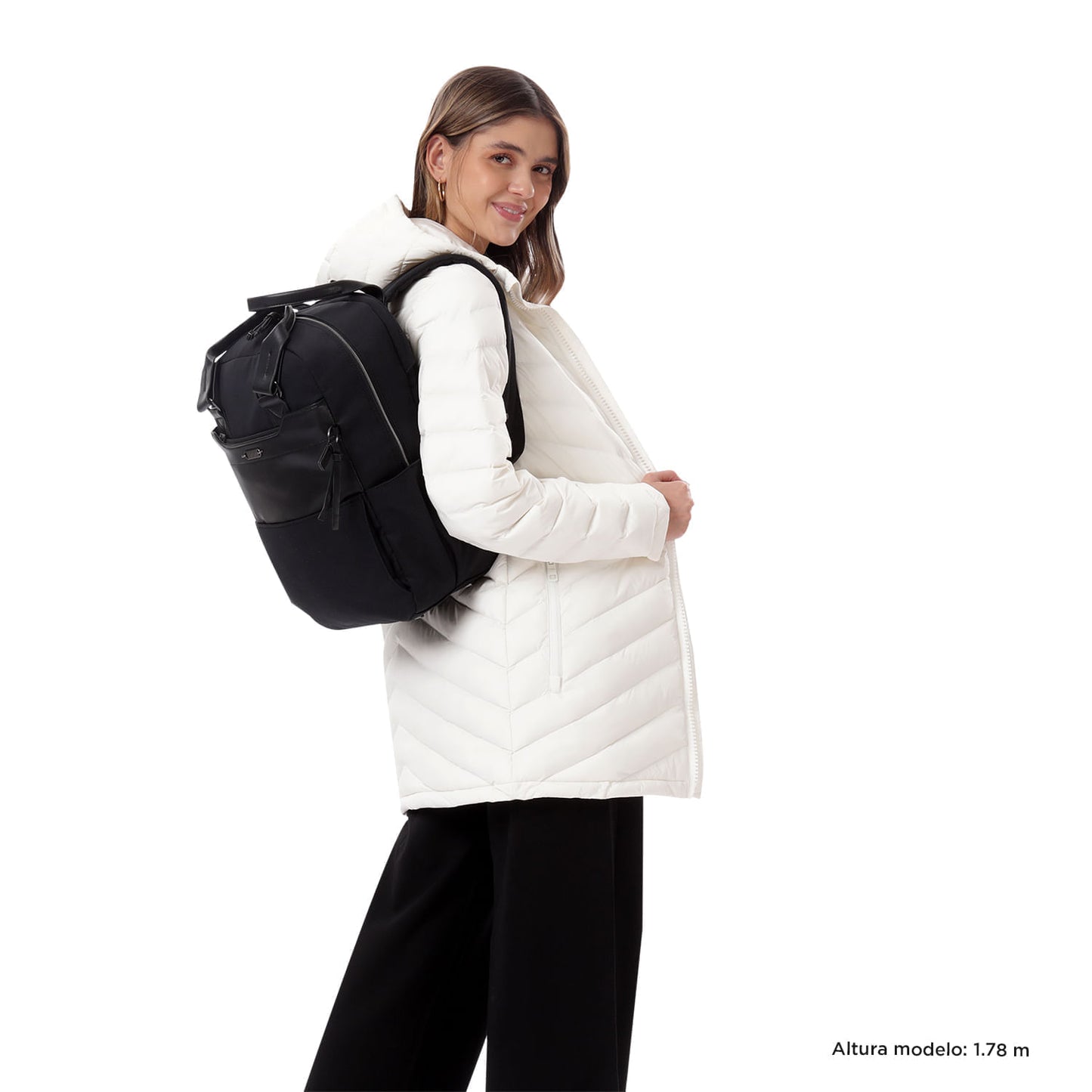 Morral Ejecutivo Porta PC14" Toscana Negro Mujer