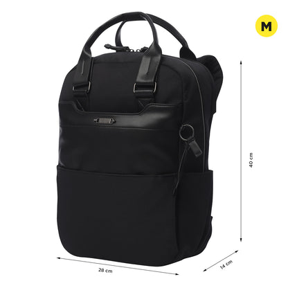 Morral Ejecutivo Porta PC14" Toscana Negro Mujer