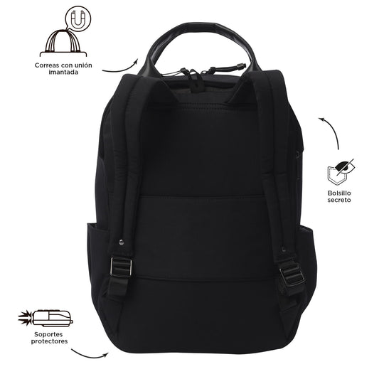 Morral Ejecutivo Porta PC14" Toscana Negro Mujer