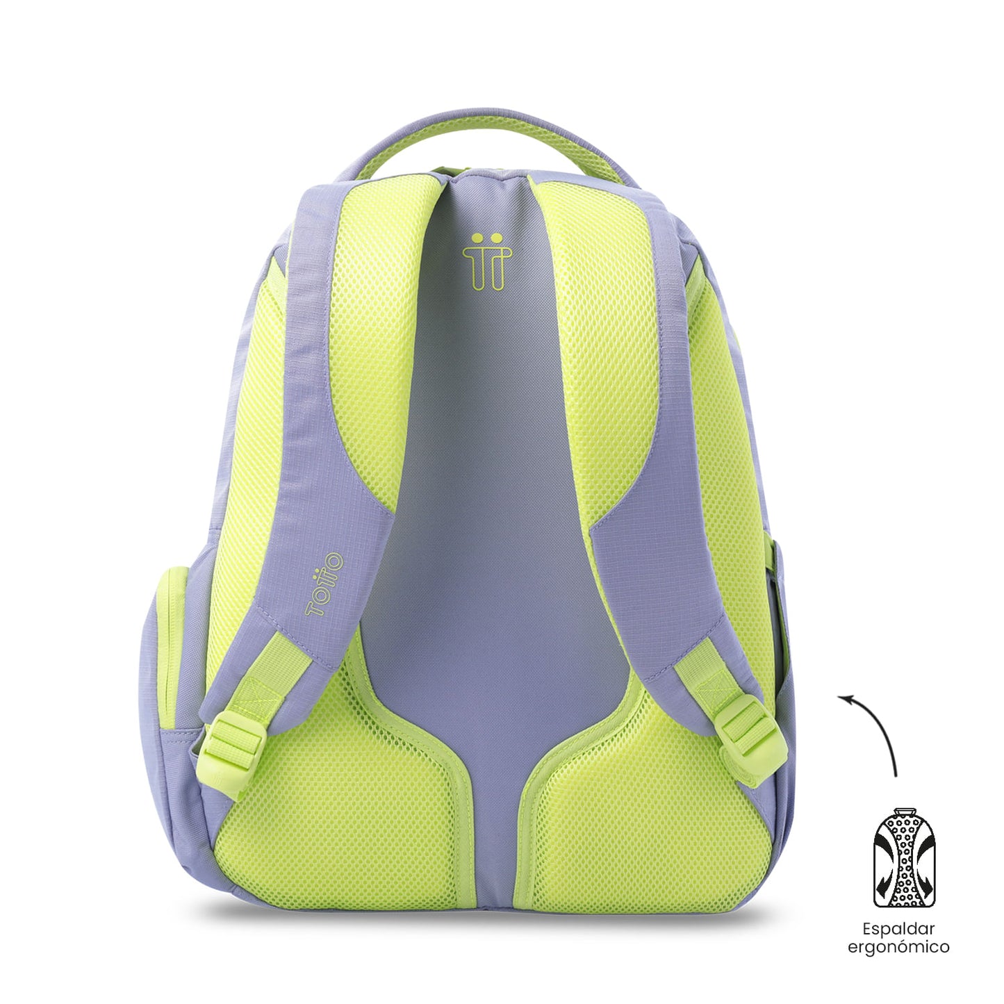 Mochila universitária feminina Luciano 2.0 roxa com compartimento para laptop de 15,4".
