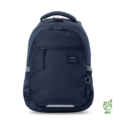 Mochila universitária unissex azul Mississippi com compartimento para laptop de 14".