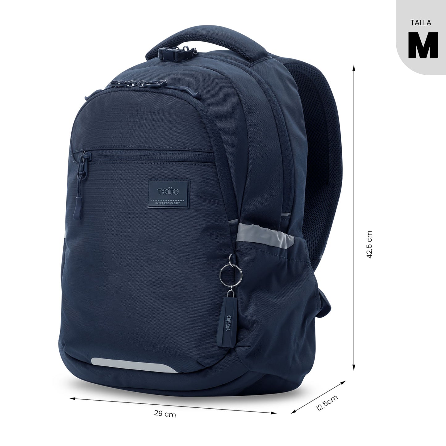Mochila universitária unissex azul Mississippi com compartimento para laptop de 14".