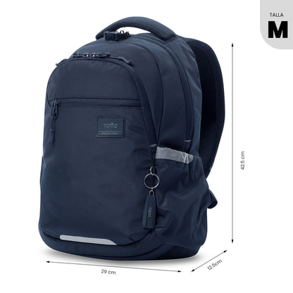 Mochila universitária unissex azul Mississippi com compartimento para laptop de 14".
