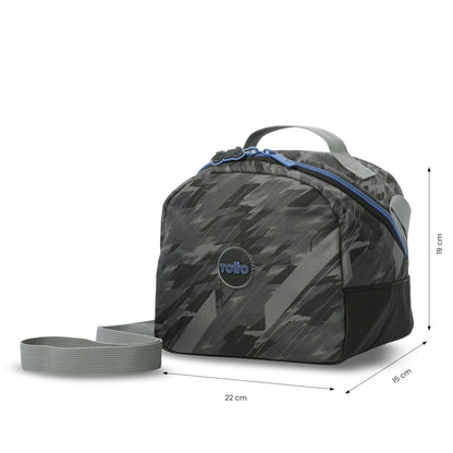 Combo Escolar Niño X3 Maleta Ruedas+Lonchera+Multiuso Helmet Racer Negro